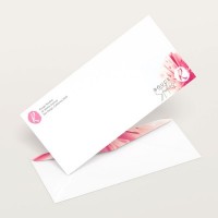 Customized White Envelope with Company Logo 4.5" X 9.75"