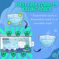 (Large) POSTSILVER Antimicrobial Disinfectant Pouch Zipper Bag Bekas Simpan Mask Folder Storage Holder Cover Face Mask
