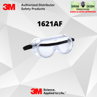 3M Safety Goggles 1621AF, Polycarbonate Lens for Splash, Sirim and Dosh Approved