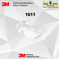 3M Visitor Overspectacles 1611, Clear Frame Clear Lens, Sirim and Dosh Approved