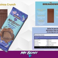Feastable Mr. Beast Bar  Quino Crunch Chocolate 60g x 10