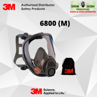3M Full Facepiece Reusable Respirator 6800, with Bag, Medium, Sirim and Dosh Approved.