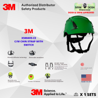 3M SecureFit Safety Helmet, X5004VE-CE, Green, Vented, 1000V, CE 4, Sirim and Dosh Approved