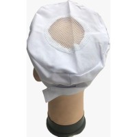 Fabric Chef Hat White Net CH004NW