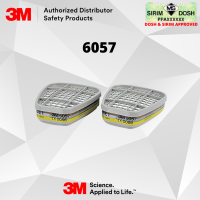 3M Gas and Vapour Filters 6057, ABE1, Sirim and Dosh Approved.(32 packs per Carton)