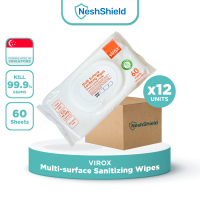 (Carton) VIROX MULTI-SURFACE SANITIZING WIPES 60S FOOD CONTACT SAFE