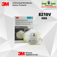 3M Particulate Respirator with Valve 8210V, N95, Sirim and Dosh Approved (10pcs per Box)