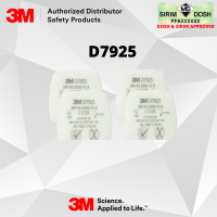 3M Secure Click Particulate Filter P2 R, D7925, Sirim and Dosh Approved. (4pcs per pack)