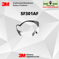 3M SecureFit Protective Eyewear SF301AF, Clear Anti-Fog Lens, Sirim and Dosh Approved