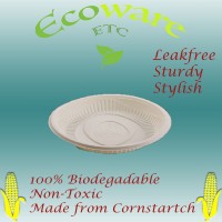 Biodegradable (Corn Starch) Plate (300 Pieces Carton)