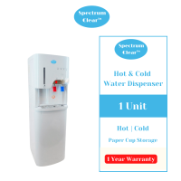 Water Dispenser | Hot & Cold Function | Cone Cup Storage | 3 Or 5 Gallon Dispenser | Spectrum Clear