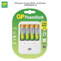 GP PB Recyko+ Charger PB420 + 4S 850 AAA - PB420BS85B-C4 (1 Units Per Carton)