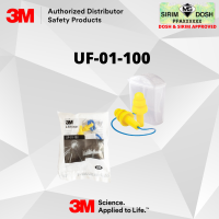 3M E-A-R Ultrafit Earplugs UF-01-100, 29 dB, Corded, with Casing, CE, Sirim and Dosh Approved