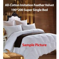 Duvets All-Cotton Imitation Feather Velvet 190*200 Super Single Bed