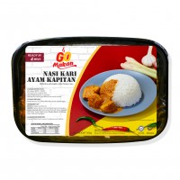 GoMakan Nasi Kari Ayam Kapitan 300g Ready To Eat Meal (1 Box) Halal