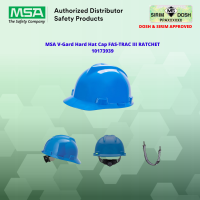 MSA V-Gard Protective Cap FAS-TRAC III RATCHET 10173939, Blue, Sirim and Dosh Approved