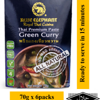 BLUE ELEPHANT GREEN CURRY PASTE 70G X 6