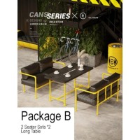 Industrial-style office sofa - Package B