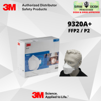 3M Aura Particulate Respirator 9320A+, FFP2, Sirim and Dosh Approved (12box per Carton)