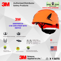 3M SecureFit Safety Helmet, X5507NVE-CE, Non-vented, Orange, CE 4, Sirim and Dosh Approved