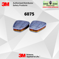 3M Gas and Vapour Filters 6075, Formaldehyde + A1, Sirim and Dosh Approved. (2pcs per pack)