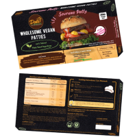 WHOLESOME VEGAN PATTIES - SOVRANO PATTY [Vegetarian, Frozen, Vegan & Halal] (25 Unit per Carton)