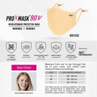 PROXMASK 90V Antiviral Reusable Face Mask - S Size