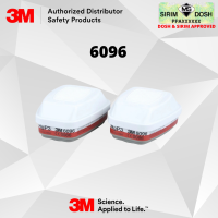 3M Gas, Vapour and Particulate Filter 6096, A1E1HgP3R, Sirim and Dosh Approved. (2pcs per pack)