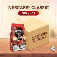 NESCAFE CLASSIC Refill Pack Kopi Segera 1x12pack (500g each)