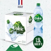 VOLVIC Natural  Mineral Water  1500ml Bottle (12  bottles per carton)   Imported from FRANCE