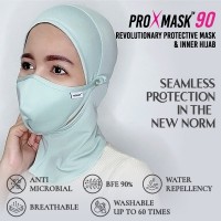 PROXMASK 90 Antimicrobial Reusable Face Mask With Inner Hijab - One Size