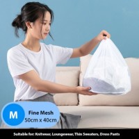Drawstring Laundry Bag Fine Mesh (M)