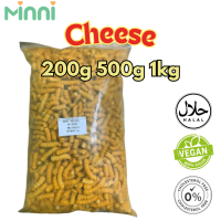 1KG Minni HALAL Yellow Pea Puff - Cheese Flavor Baked | High Protein Crispy Snacks