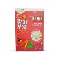 ORGANIC BABY MEAL CARROT, TOMATO    WATER SPINACH (6 Sachet 120G) (12 Units Per Carton)