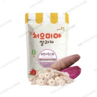 SSALGWAJA Organic Baby Puffing Snack (50g) [9 Months] - Purple Sweet Potato