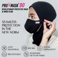 PROXMASK 90 Antimicrobial Reusable Face Mask With Inner Hijab - One Size