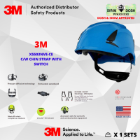 3M SecureFit Safety Helmet, X5503NVE-CE, Non-vented, Blue, CE 4, Sirim and Dosh Approved
