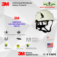 3M SecureFit Safety Helmet, X5001VE-CE, White, Vented, 1000V, CE 4, Sirim and Dosh Approved