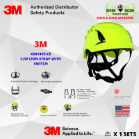 3M SecureFit Safety Helmet, X5014VE-CE, Hi-Vis Green, Vented, 1000V, CE 4, Sirim and Dosh Approved